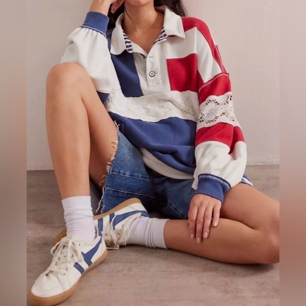 We The Free American Dream Polo in Americana Dream Size XS Oversized